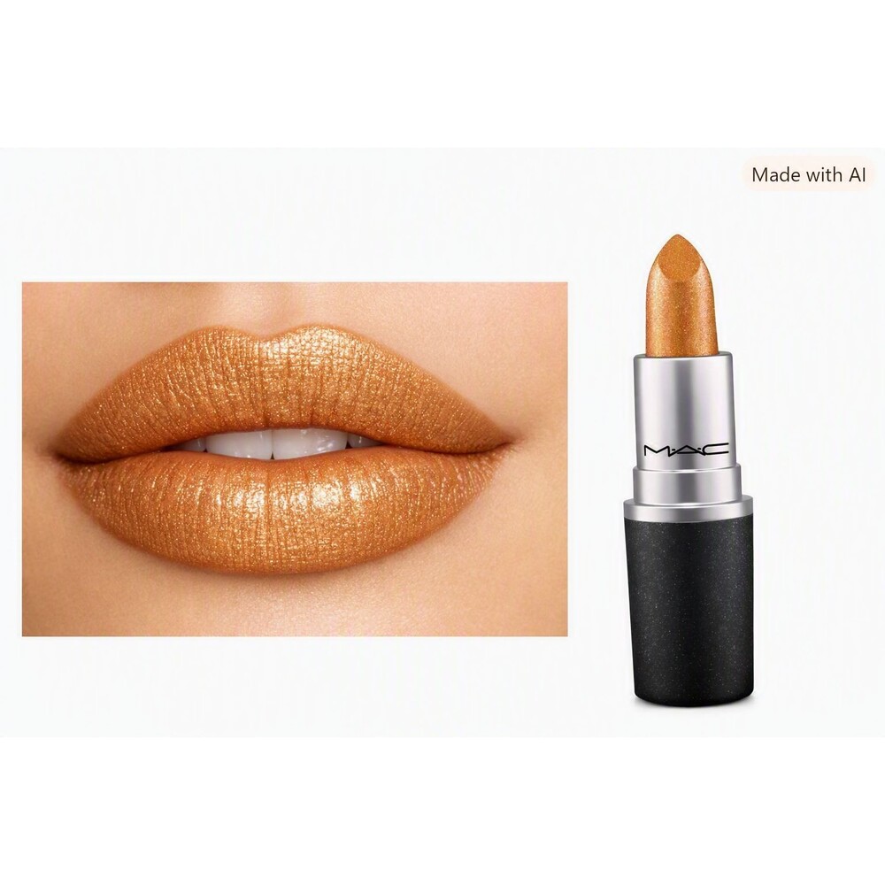 MAC Frost Lipstick 304 Bronze Shimmer 0.10 oz 3g Full Size New In Box